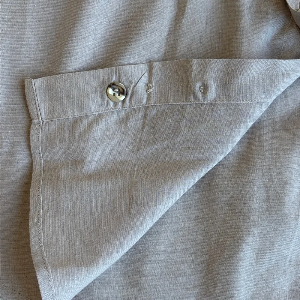 Vintage 80’s Banana Republic Khaki Safari Short Sleeve‎ Shirt Mens Size Small
